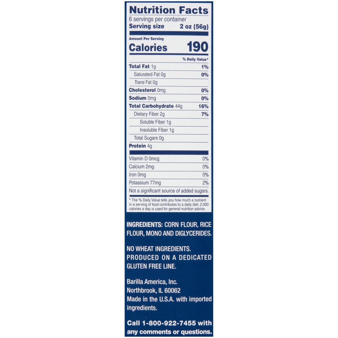 * Gluten Free Penne Pasta