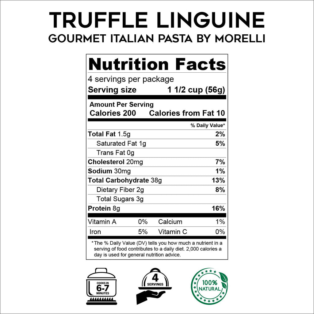 Truffle Linguine - Italian Pasta with Wheat Germ