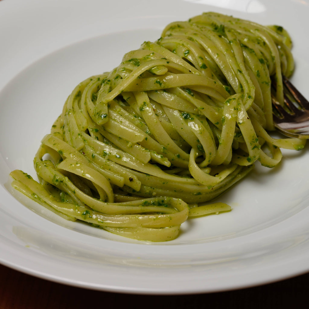 Organic Garlic and Basil Linguine - Flavored Italian Pasta
