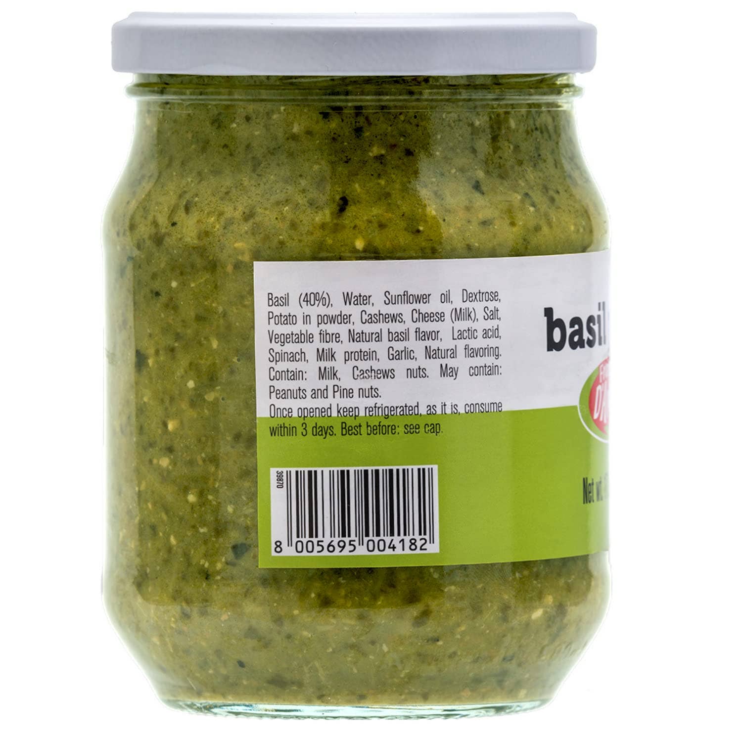 Fratelli D'Amico Basil Pesto, Pesto Genovese 4.6 oz