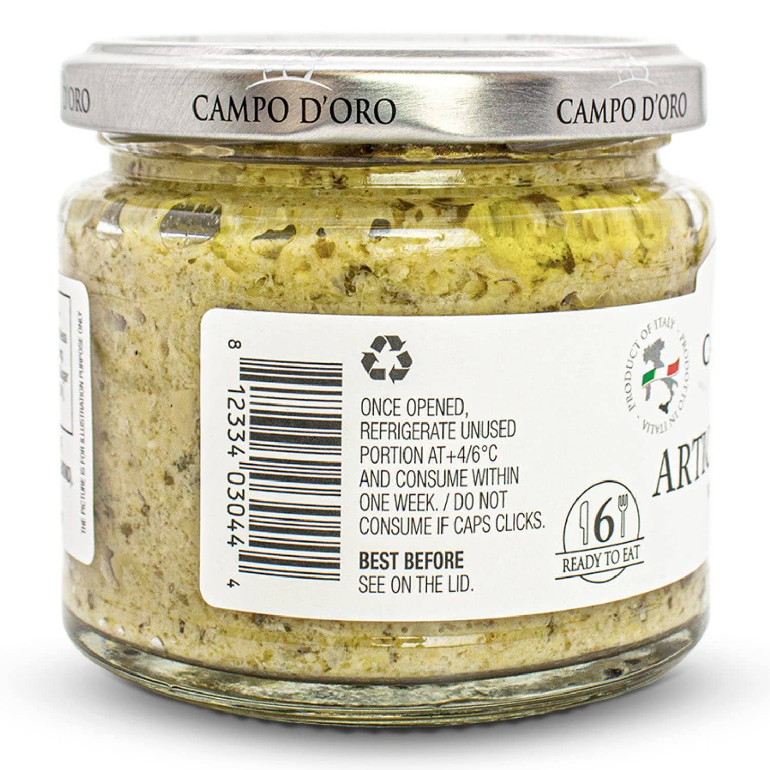 Campo D'Oro, Artichoke And Sicilian Almond Paté, 6.35 oz
