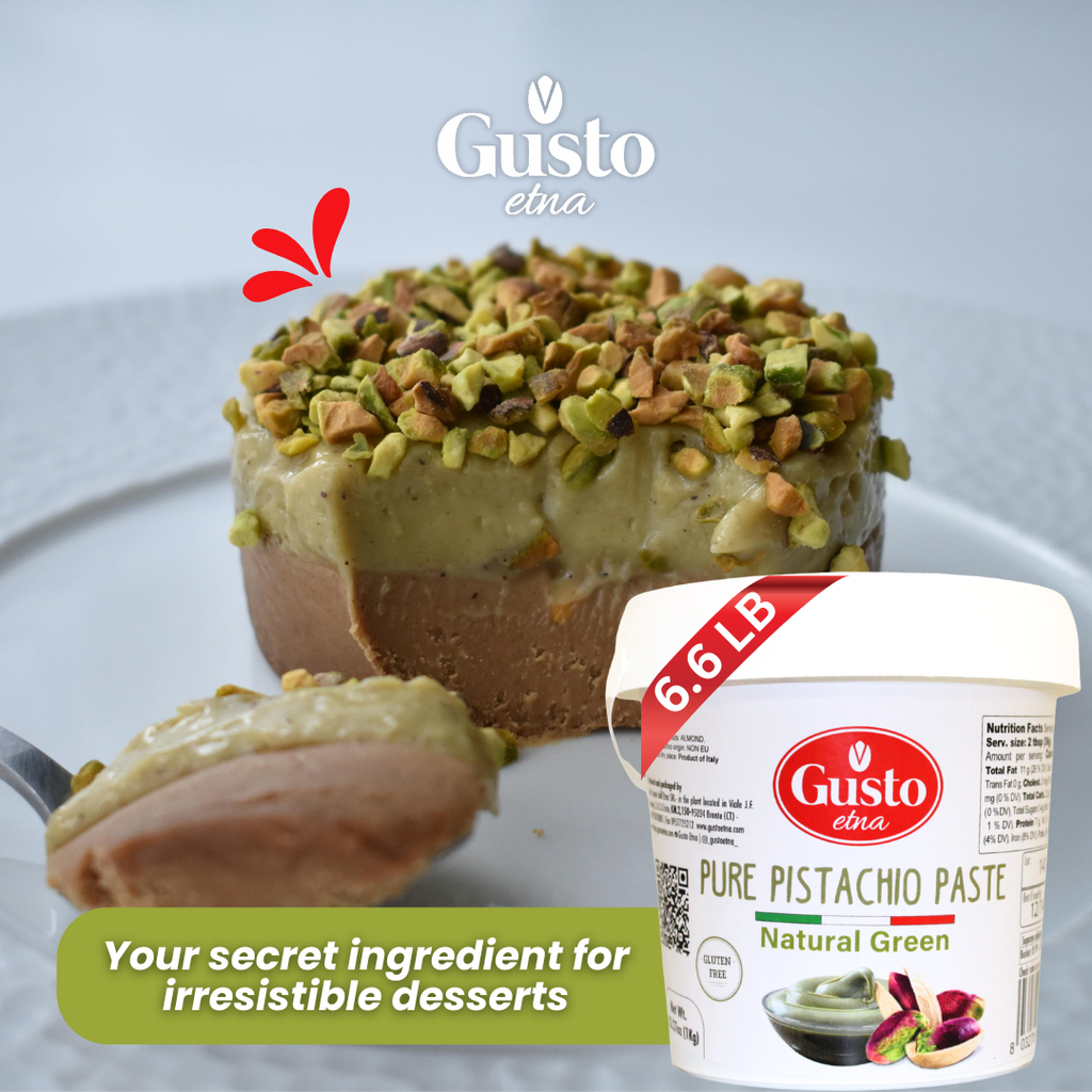 Gusto Etna 100% Pistachio Paste – 3kg / 6.6 lb