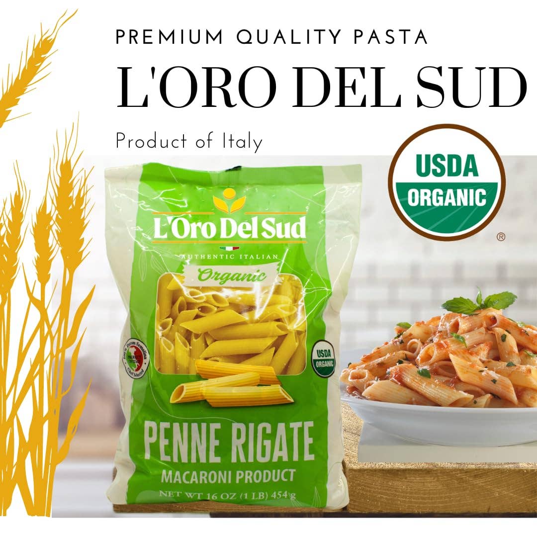 L'Oro Del Sud, Organic Penne Rigate Pasta