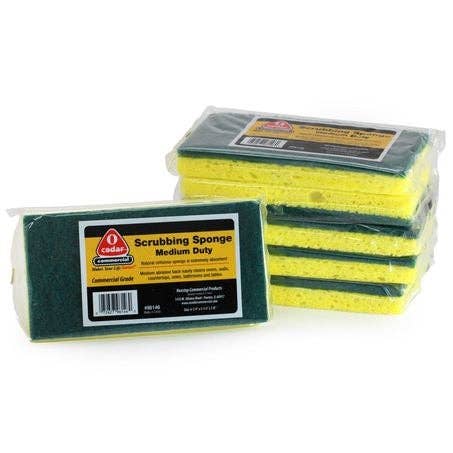 Sponge With Scrubber