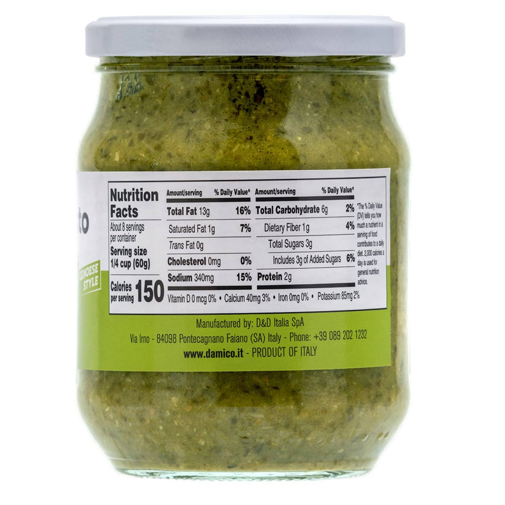 Fratelli D'Amico Basil Pesto, Pesto Genovese 4.6 oz