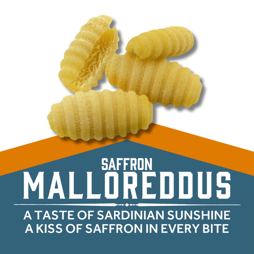 Saffron Malloreddus, Organic Specialty Pasta