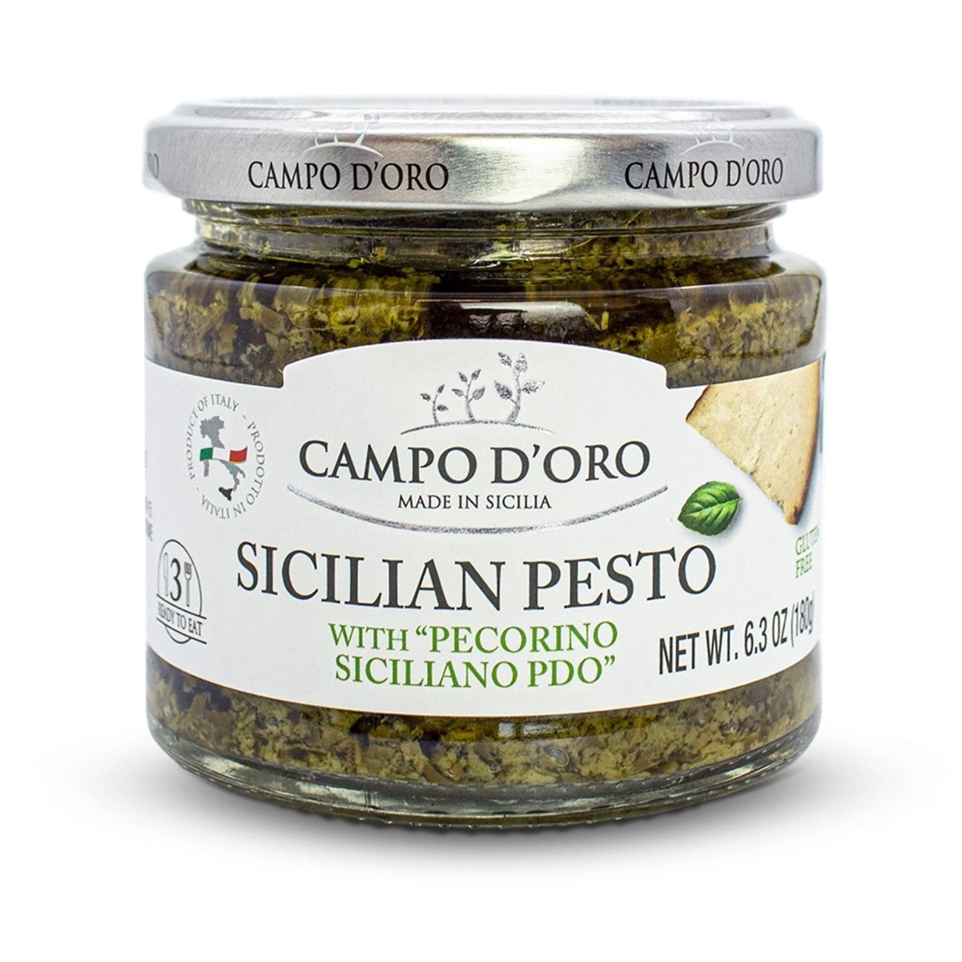 Campo D'Oro, Sicilian Pesto with Pecorino, 6.35 oz