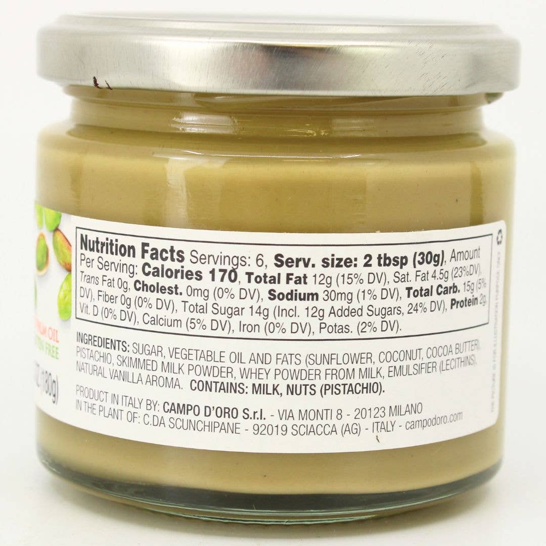 Campo D'Oro Pistachio Nut Butter 6.35 oz