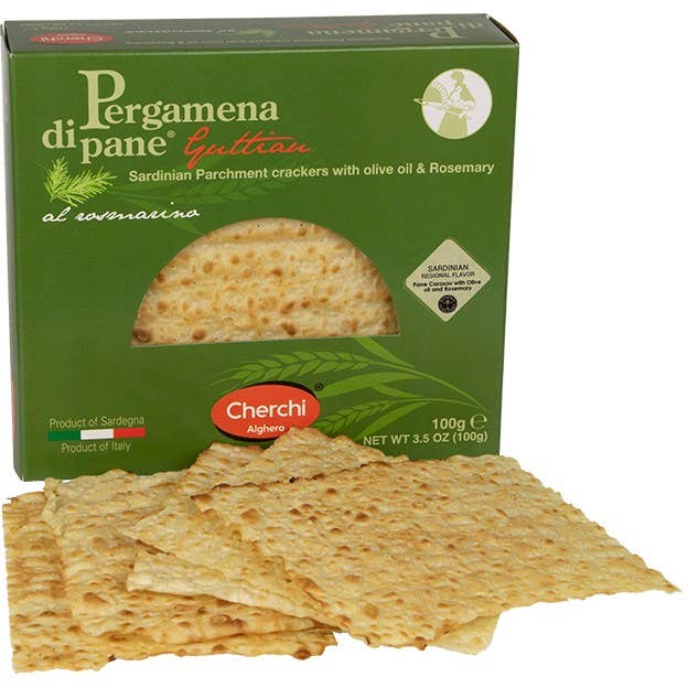 Pane Carasau Sardinian Parchment Crackers,Rosemary Olive Oil