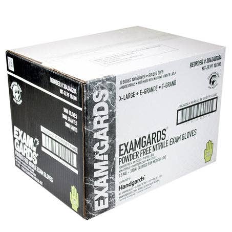 * Gloves Nitrile Black Powder Free Extra Large