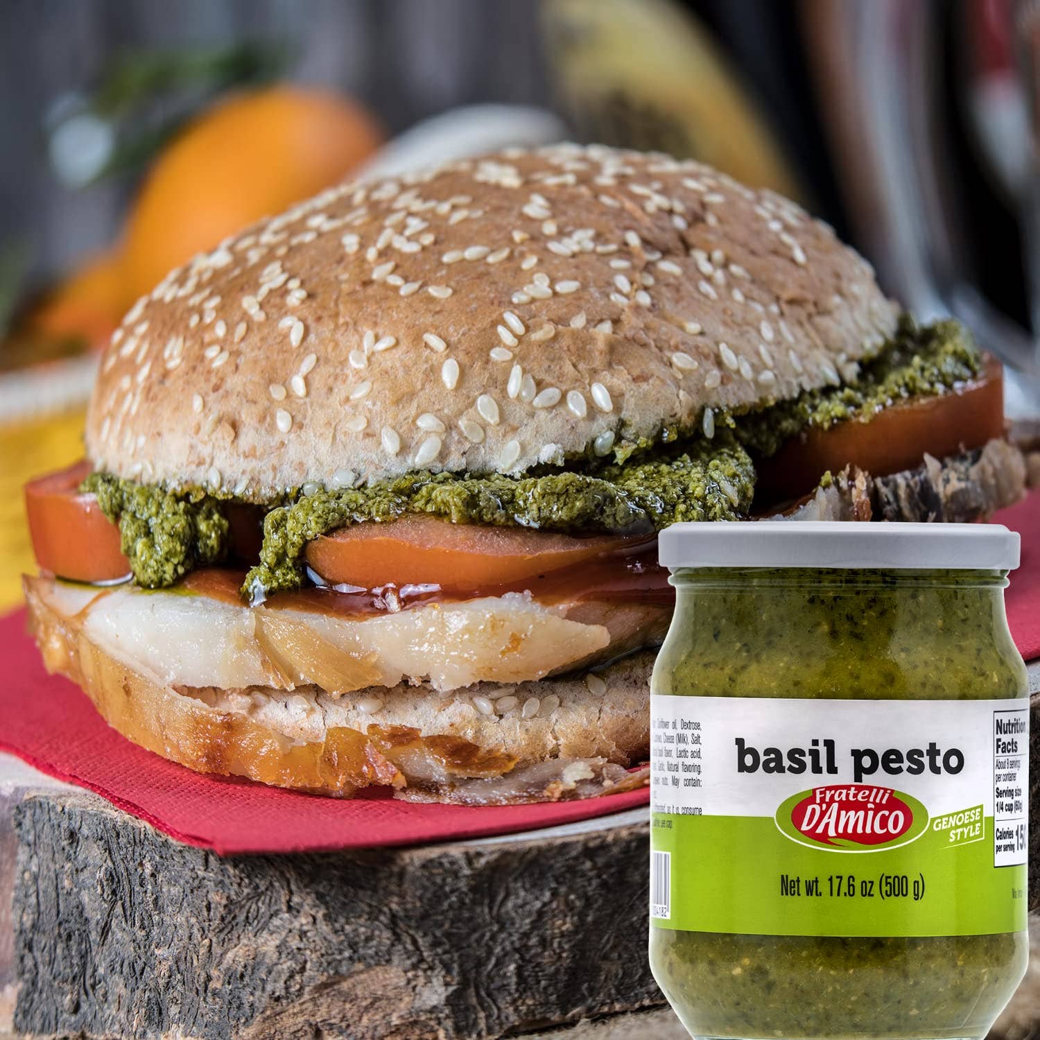 Fratelli D'Amico Basil Pesto, Pesto Genovese 4.6 oz