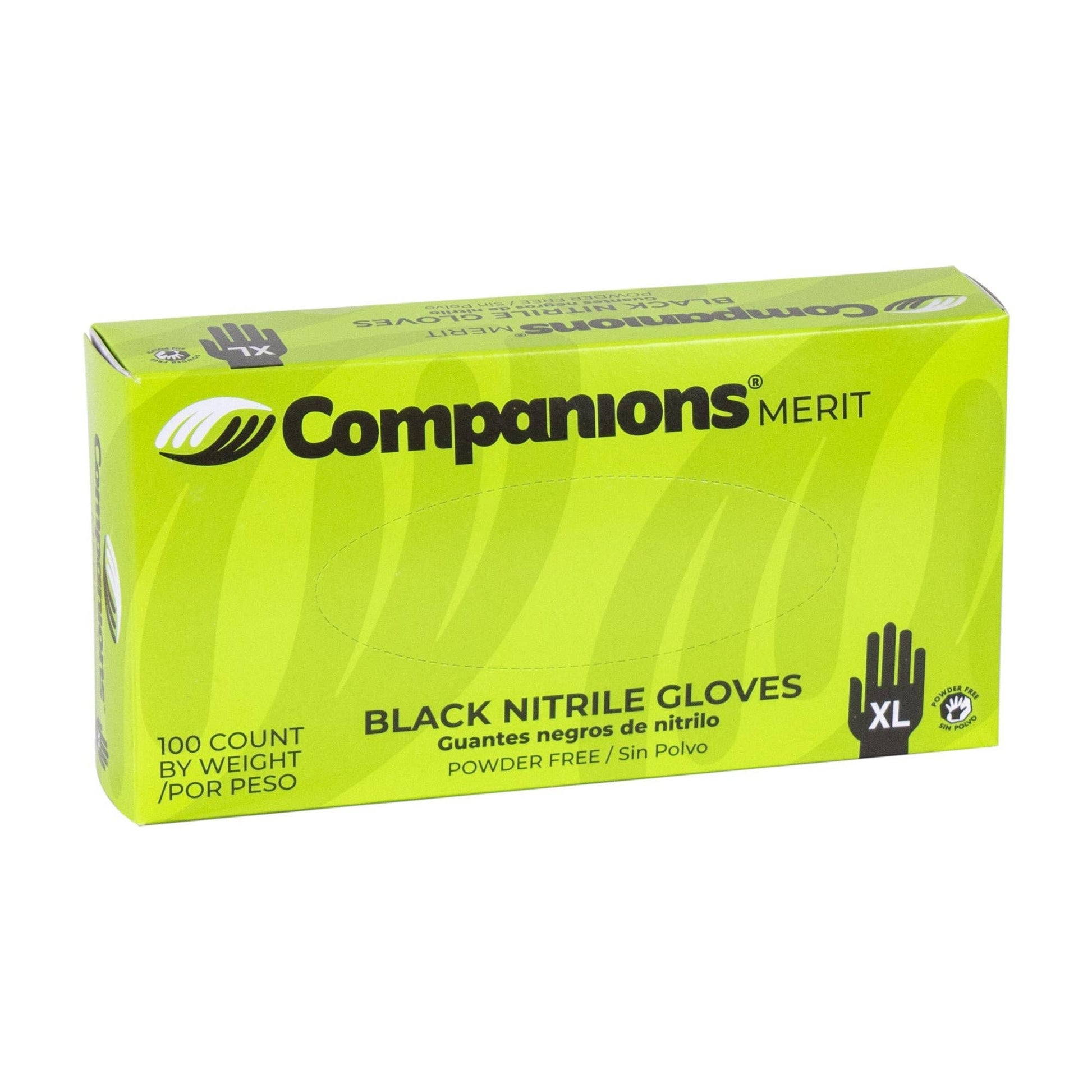 * Gloves Nitrile Black Powder Free Extra Large