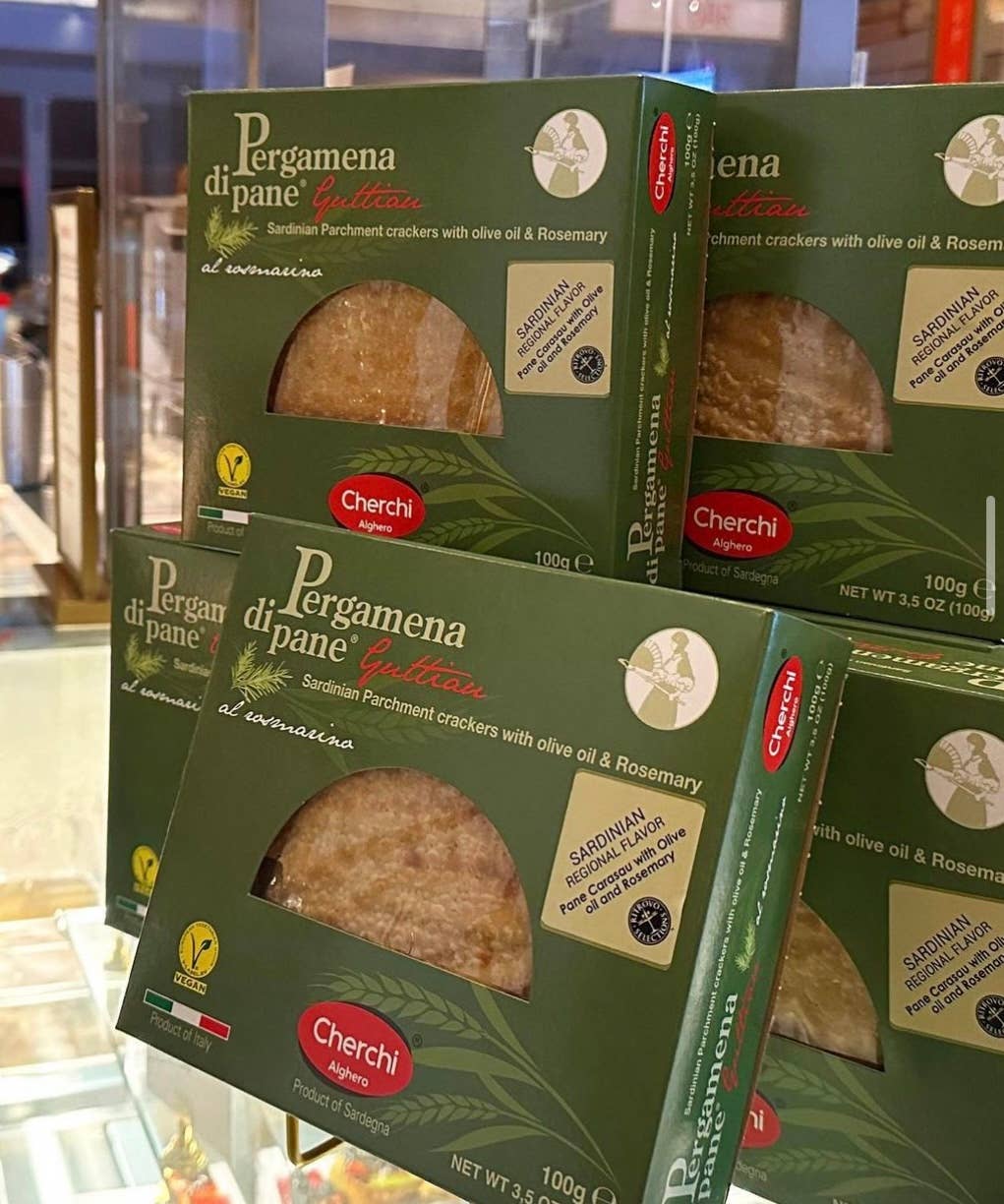 Pane Carasau Sardinian Parchment Crackers,Rosemary Olive Oil