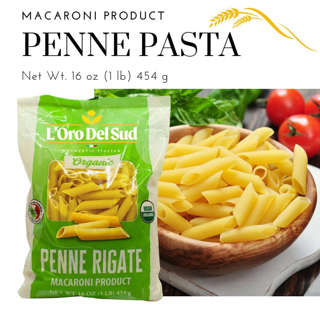 L'Oro Del Sud, Organic Penne Rigate Pasta